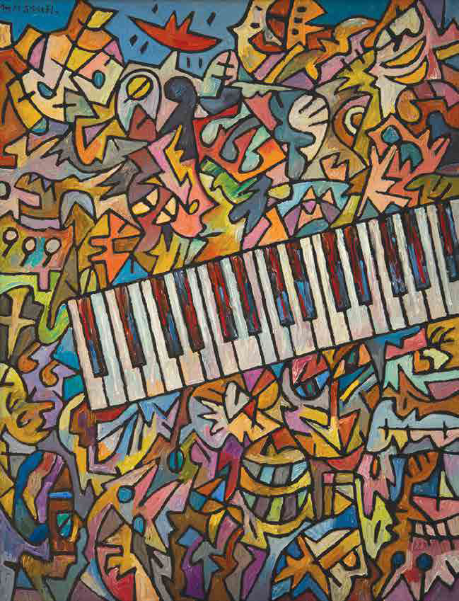 Холодные клавиши - картина художника Вячеслава Шмагина